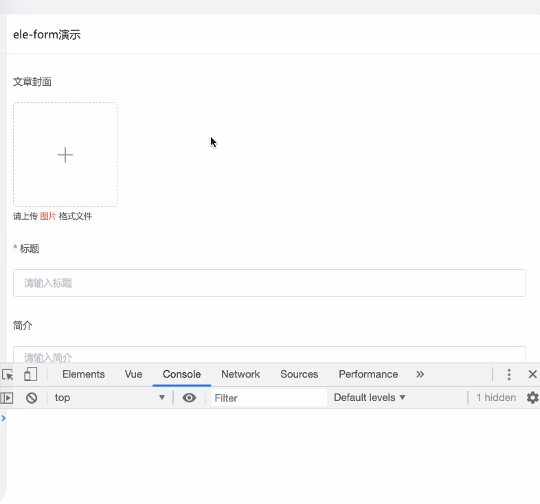 vue-ele-form | 基于 element-ui 的数据驱动表单组件