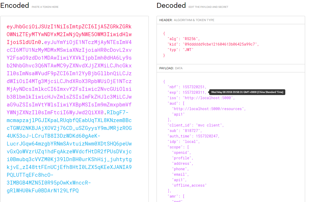 07 为 MVC 客户端刷新 Token 07 为 MVC 客户端刷新 Token