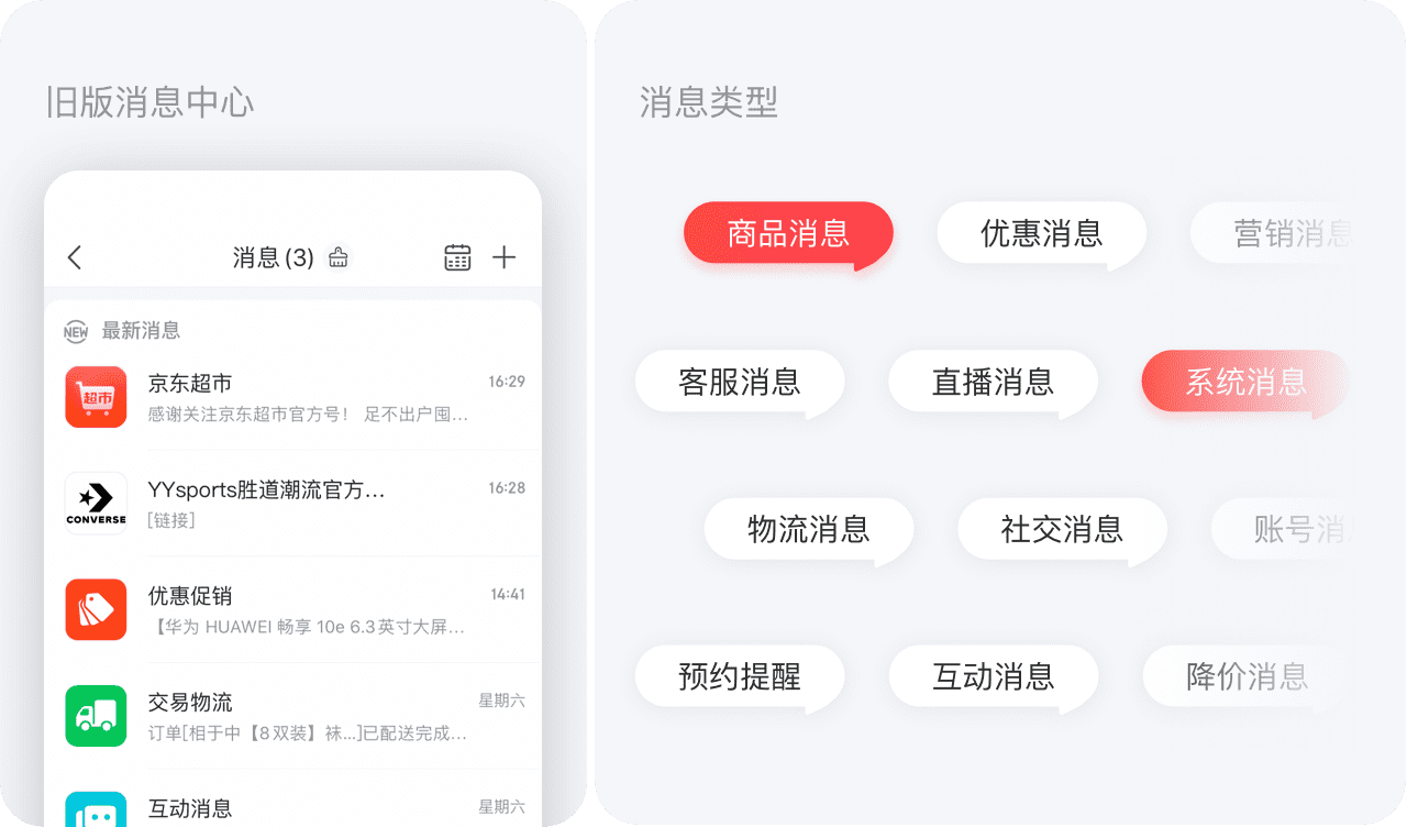 京东｜消息触达可以更优雅 -京东消息中心视觉升级 - 图2