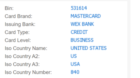 美国卡头531614虚拟信用卡介绍