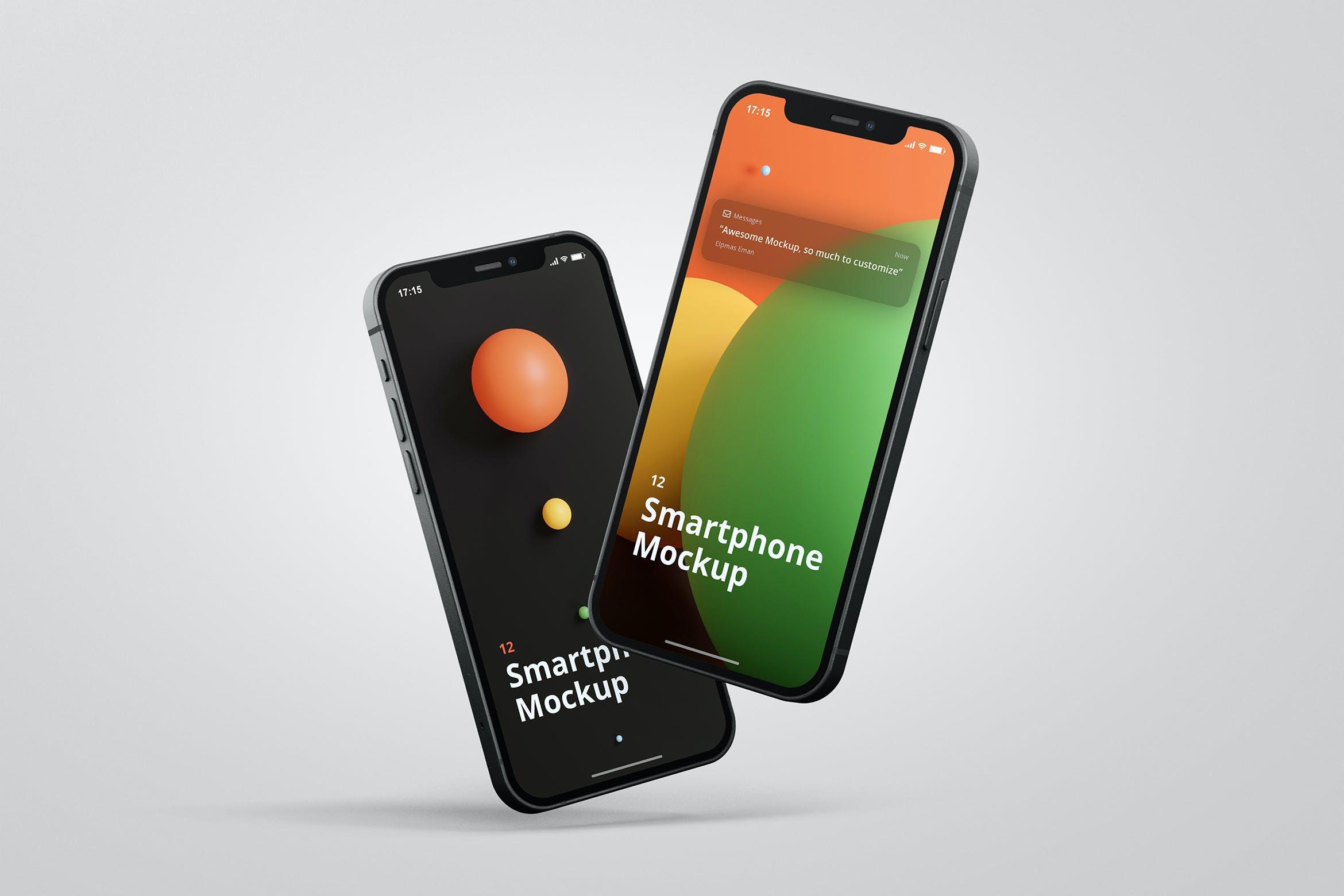 新款苹果iphone 12手机样机设计模板 - 样机模型 · 语雀