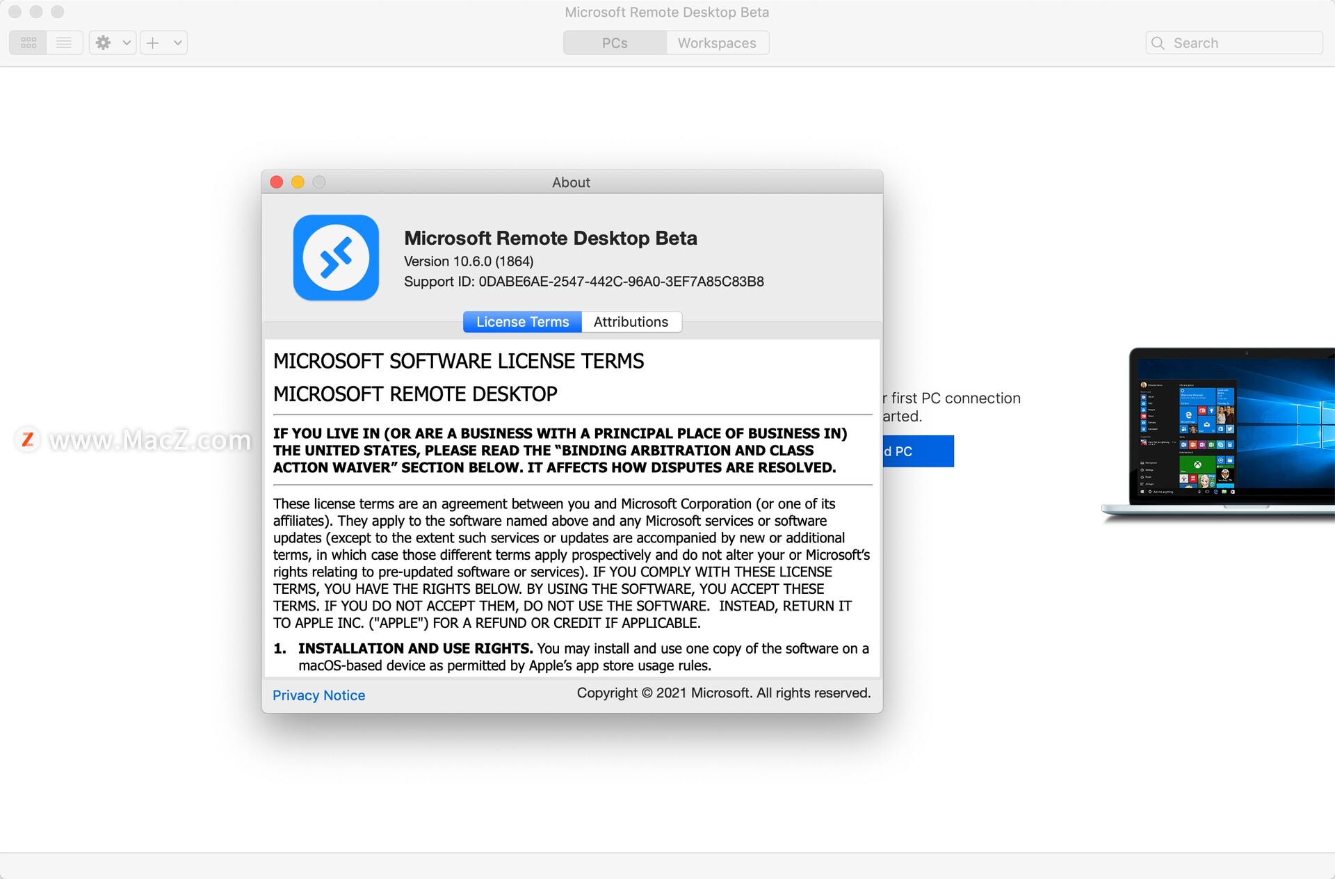 Microsoft Remote Desktop for Mac(微软远程连接工具)v10.6.0(1864)最新版 - 图1