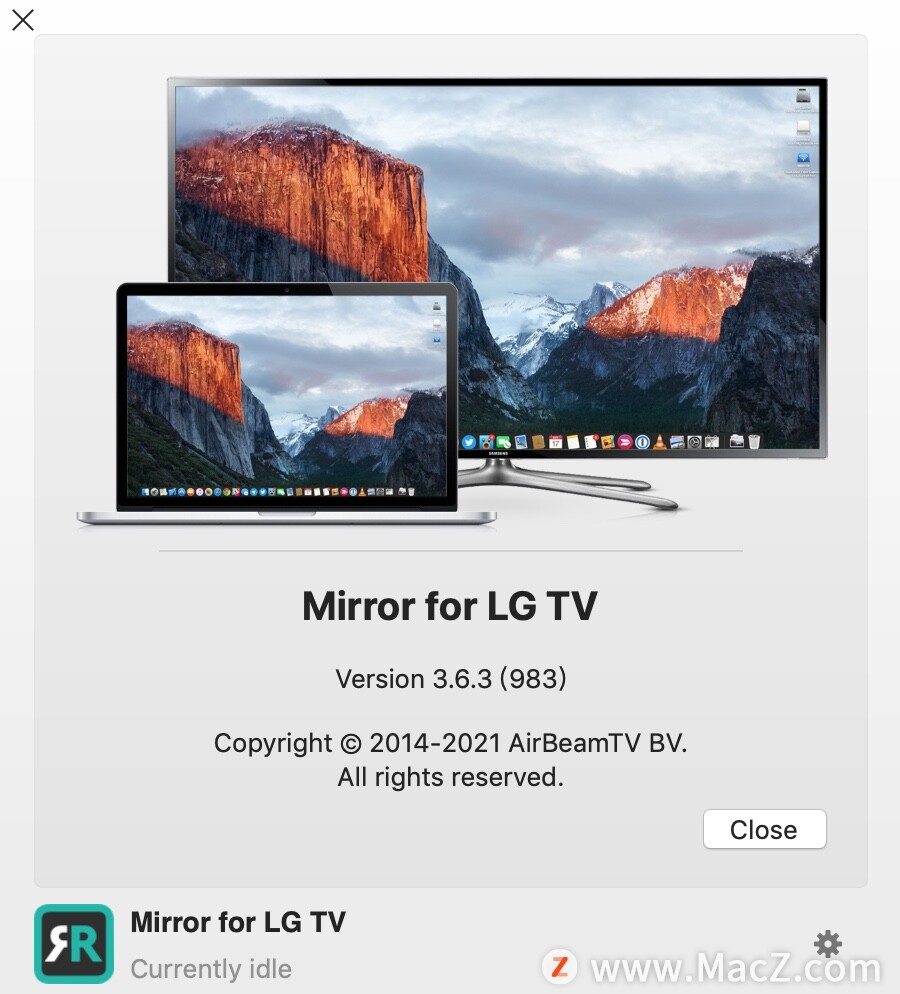 Mirror for LG TV for Mac(LG智能电视投屏软件)v3.6.3免激活版 - 图1