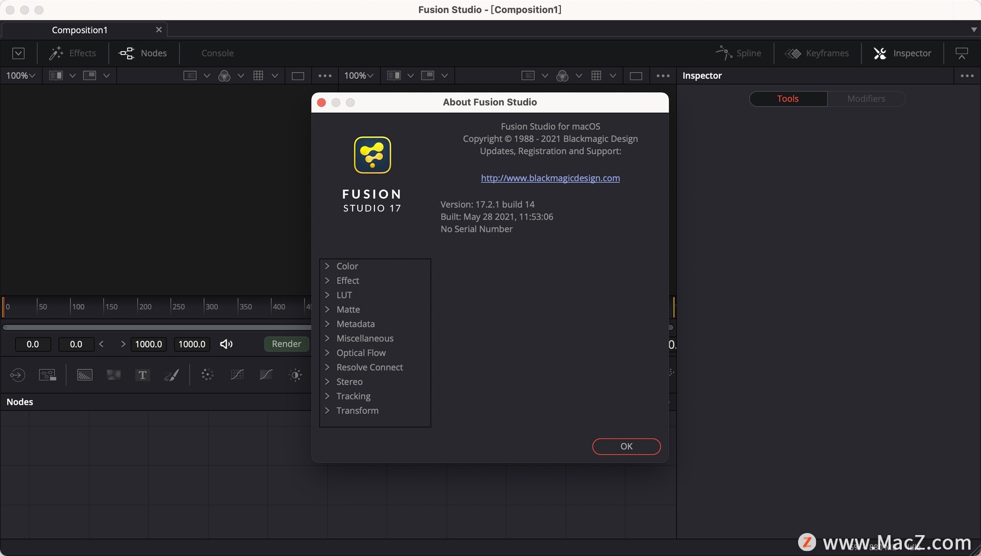 Blackmagic Fusion Studio 17 for Mac(视频特效合成软件)v17.2.1激活版 - 图1