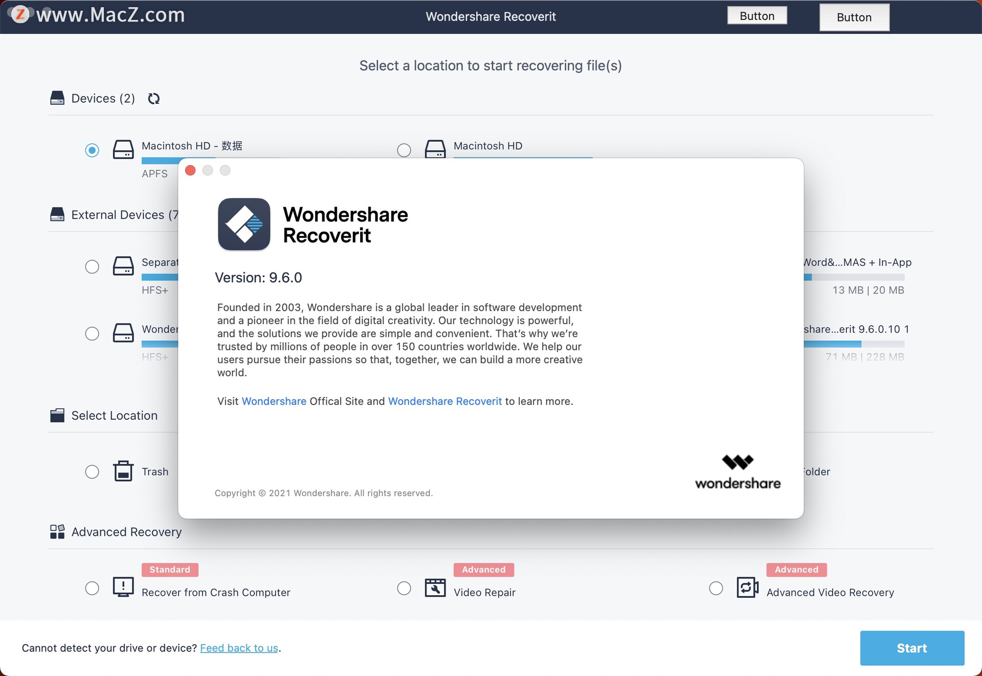 Wondershare Recoverit for Mac(万兴数据恢复软件)9.6.0免激活版 - 图1