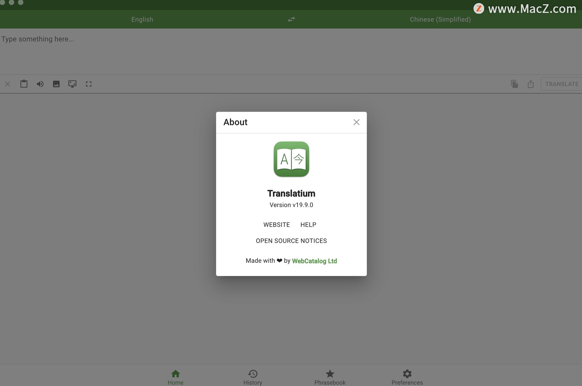 Translatium for Mac(多语言在线翻译工具)v19.9.0中文版 - 图1