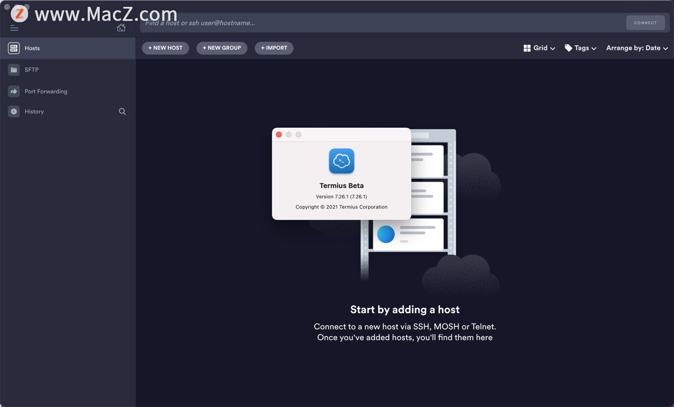 Termius Beta for Mac(跨平台SSH客户端)v7.26.1免激活版 - 图1