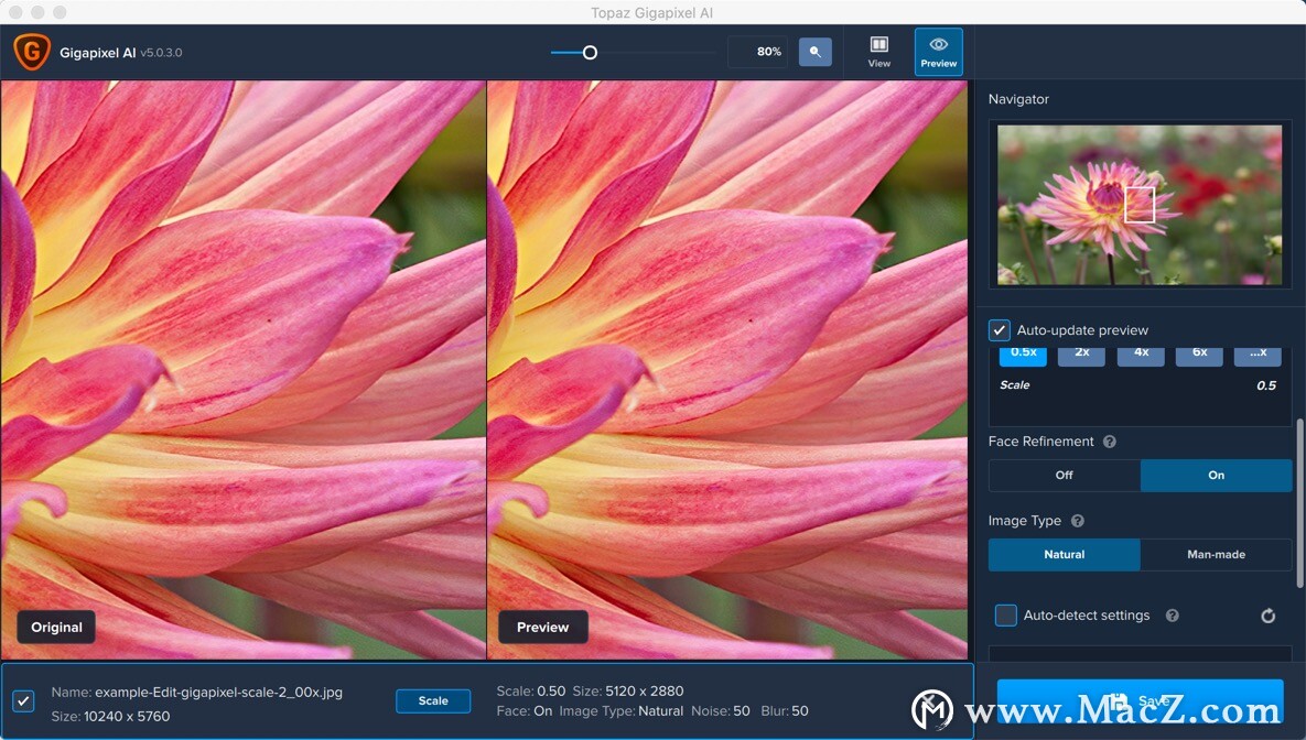 Topaz Gigapixel AI for Mac(照片放大工具)5.7.2 - 图1
