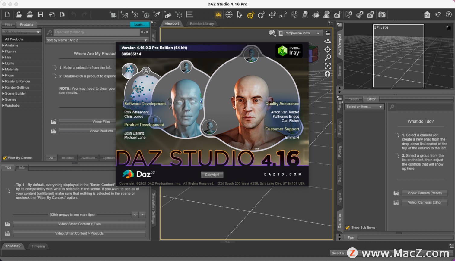 DAZ Studio for Mac(专业三维人物动画制作工具)v4.16.0.3 - 图1