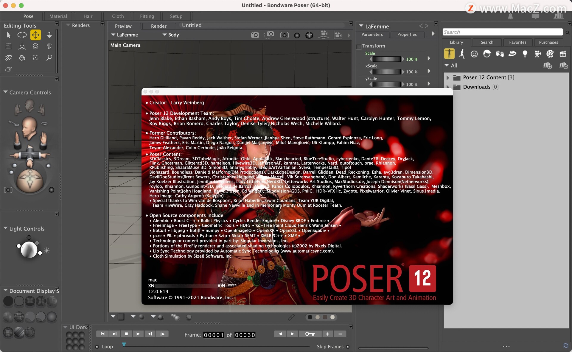 Poser Pro 12 for Mac(3D人物造型设计软件)v12.0.619 - 图1