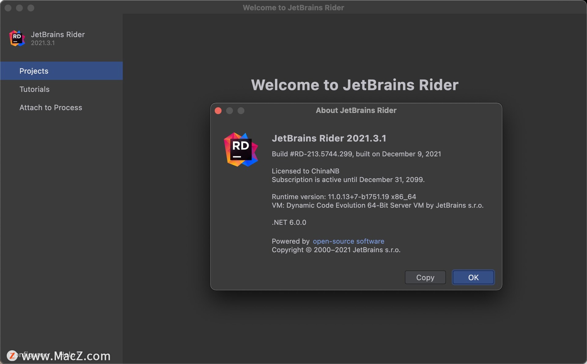 JetBrains Rider for mac(跨平台.NET IDE集成开发)v2021.3.1中文激活版 - 图1