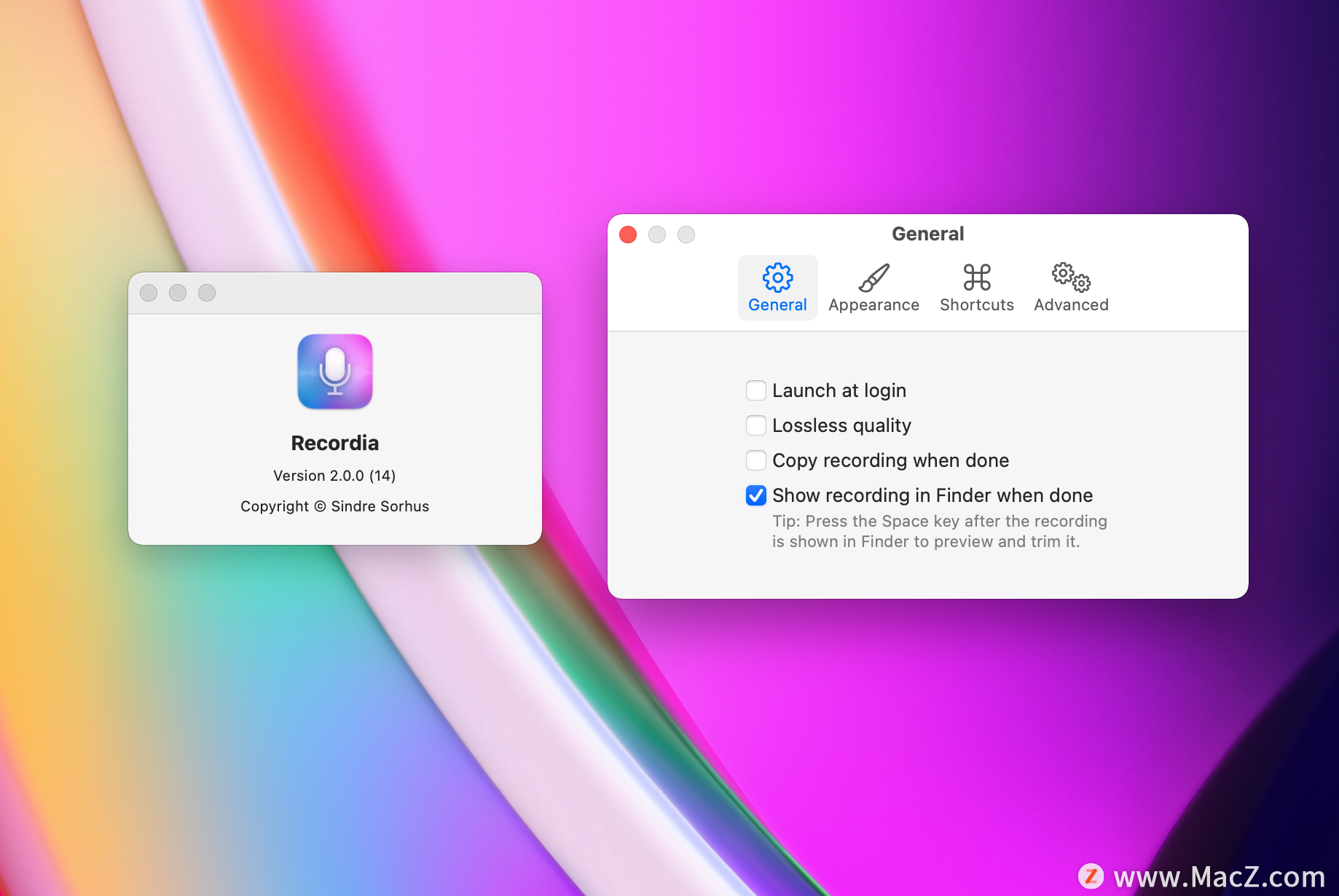 Recordia for Mac(快速录制音频)v2.0.0直装版 - 图1