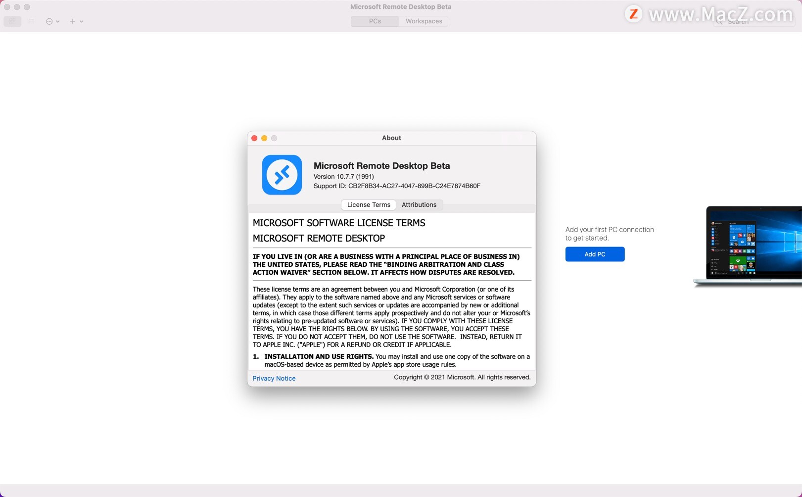 remote desktop mac破解版v10.7.7 微软远程连接工具 - 图1