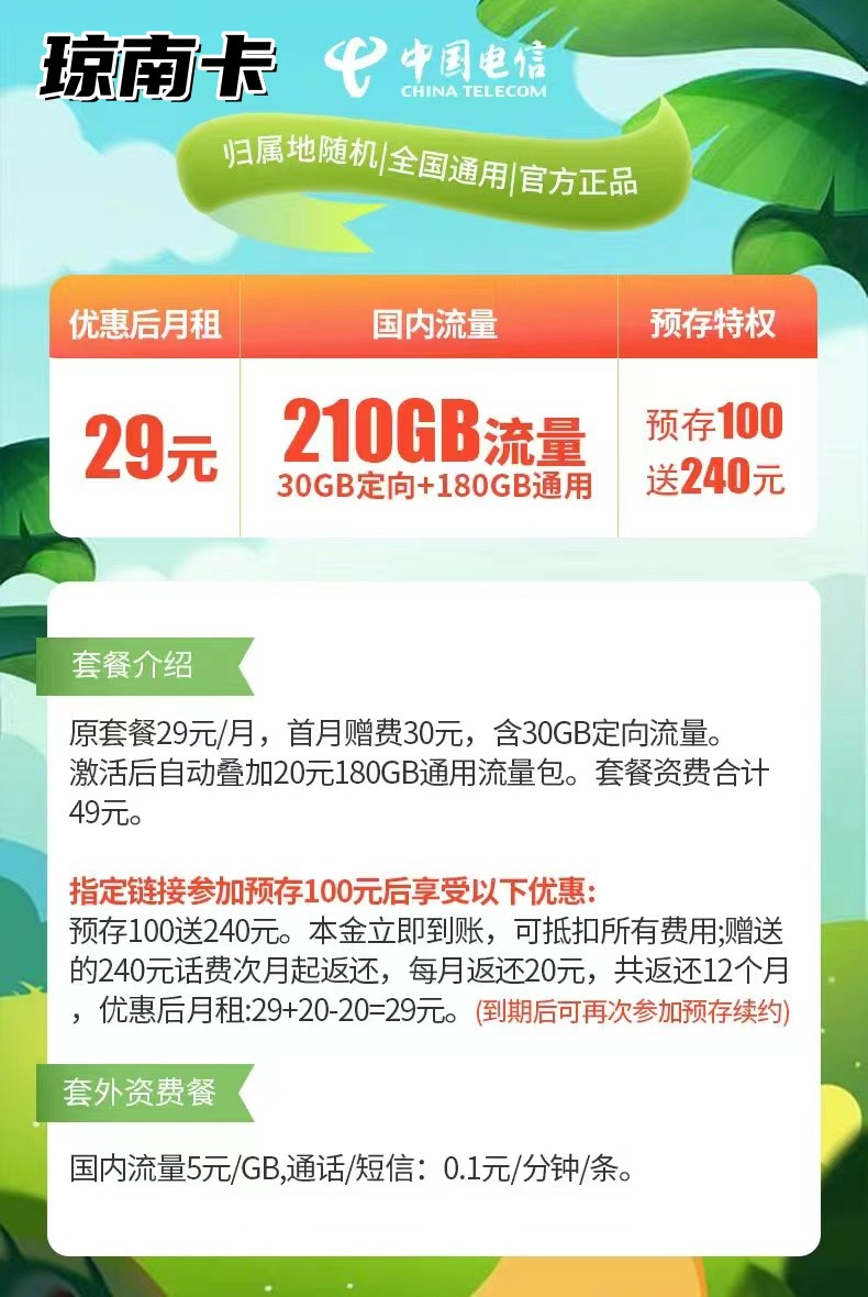 海南电信琼南卡(图1)