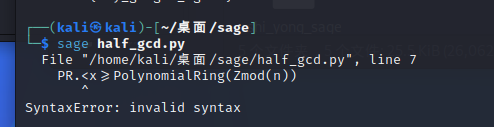 Linux 里遇到的sage问题