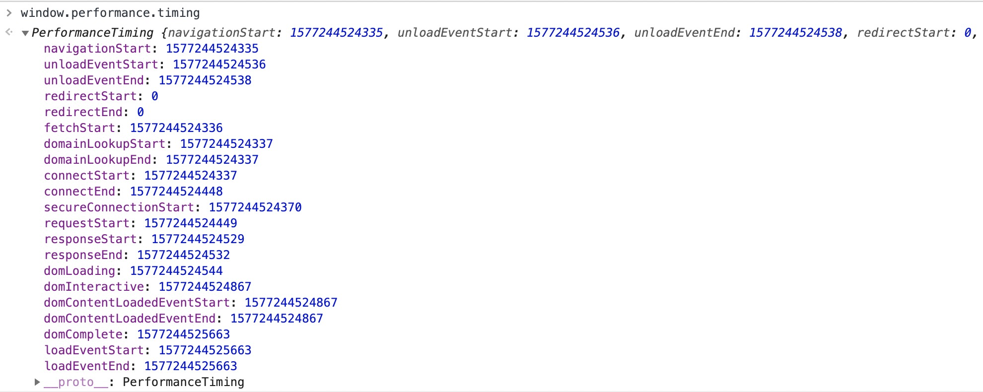 通过window.performance.timing属性获取这些事件的具体时间戳