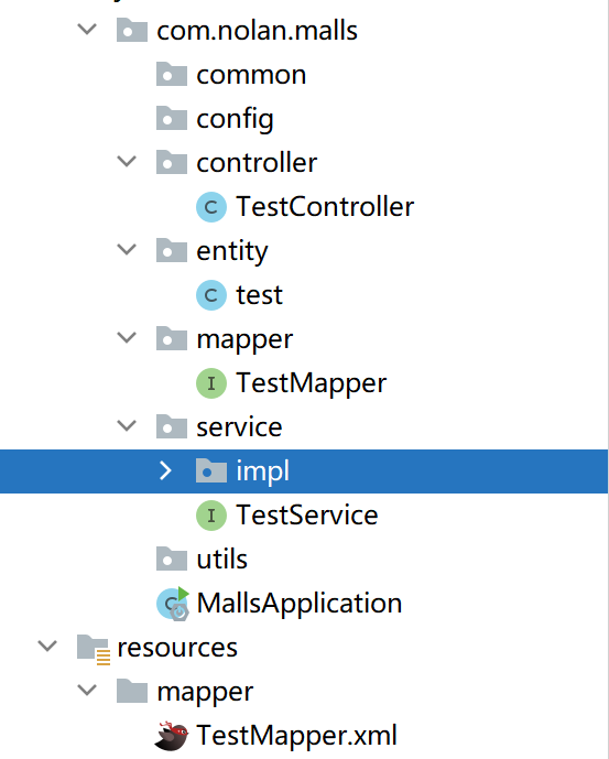 創建需要的mapper,service,cotroller包等數據層(pojo)pojo實質上