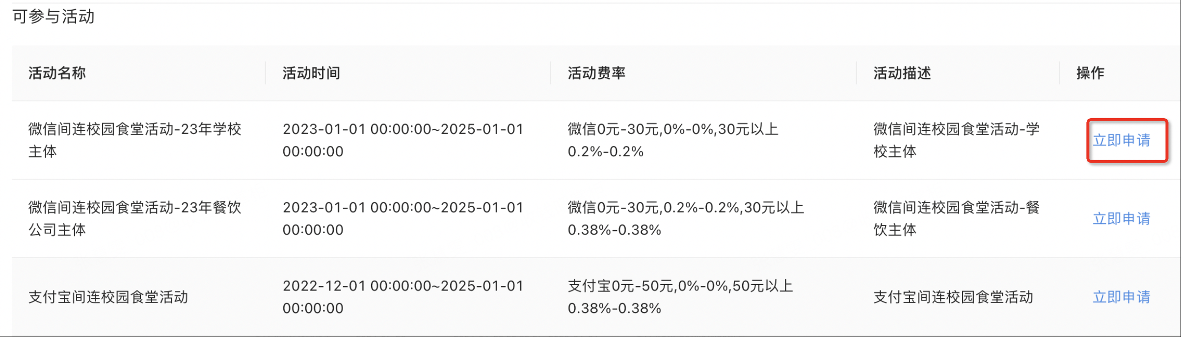 活动报名