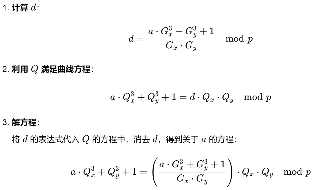 Twisted Hessian曲线(求a)