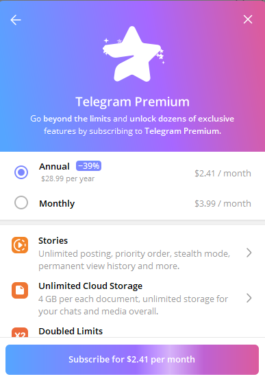 如何用VCC虚拟卡一键解锁Telegram Premium会员?