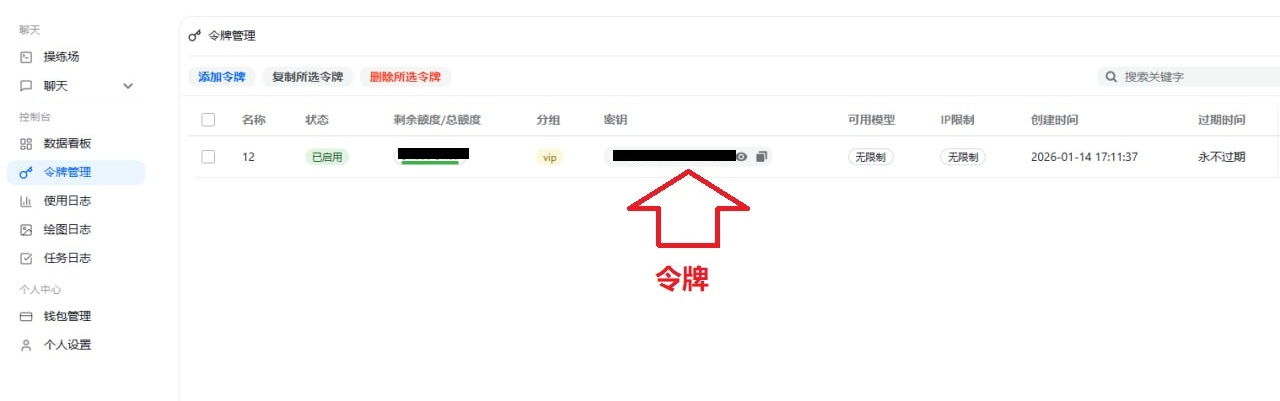 API Key 列表