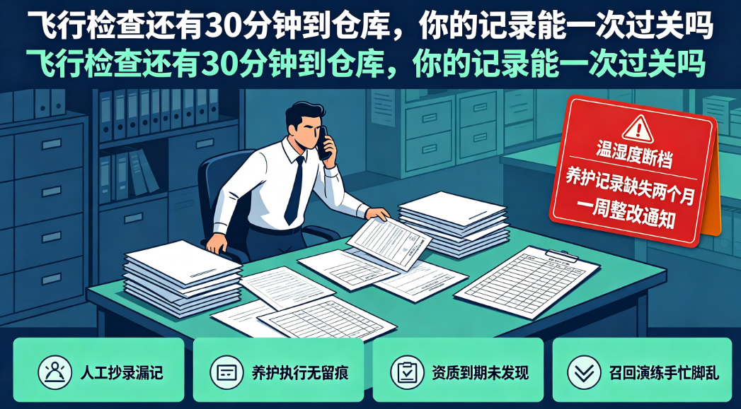 飞行检查还有30分钟到仓库，你的记录能一次过关吗？-易软通供应链