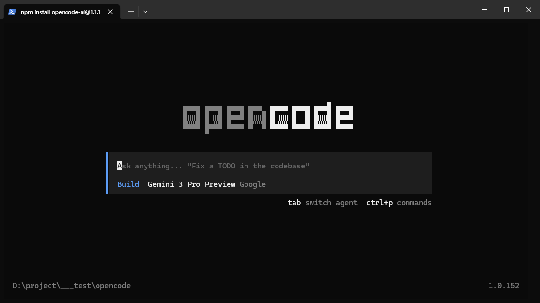 opencode+oh-my-opencode环境搭建