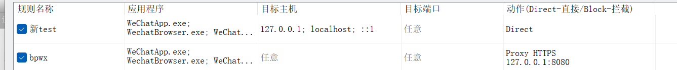 Proxifier 规则示意
