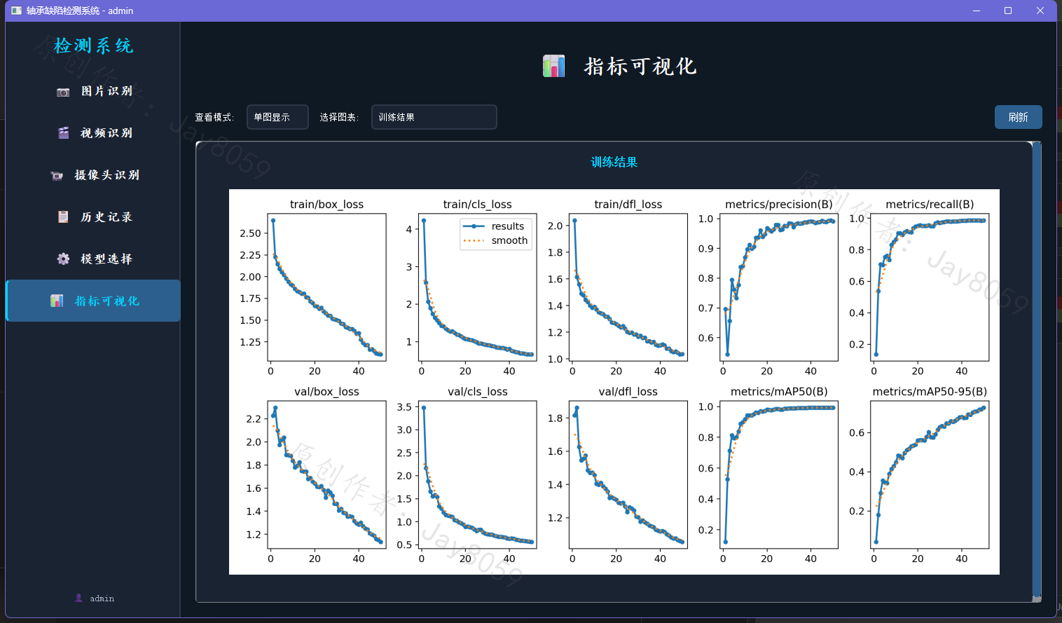 基于 YOLOv8 的轴承缺陷检测系统项目截图1