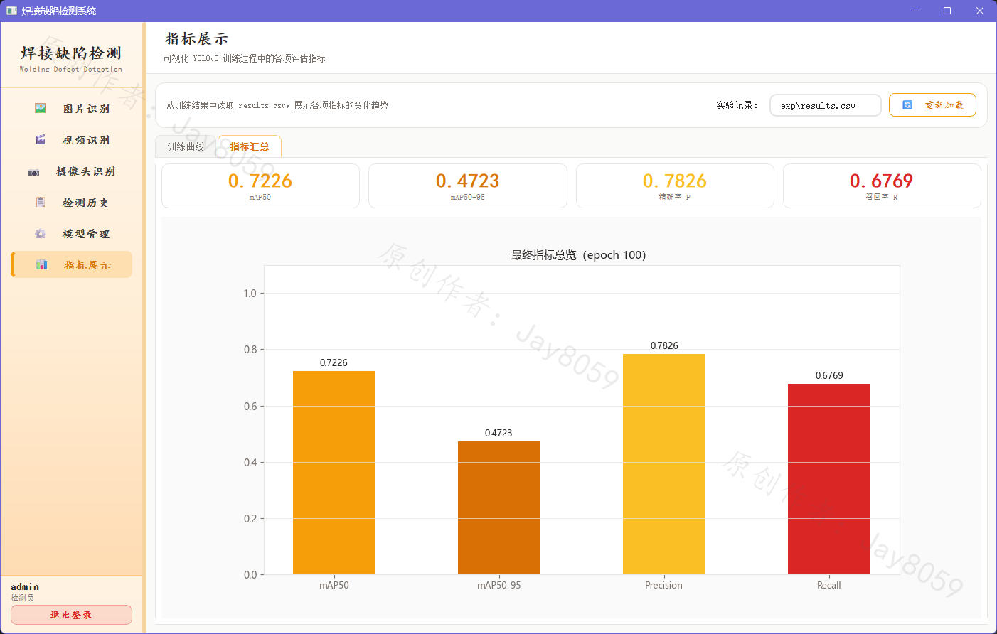 基于 YOLOv8 的智能焊接缺陷检测系统项目截图1