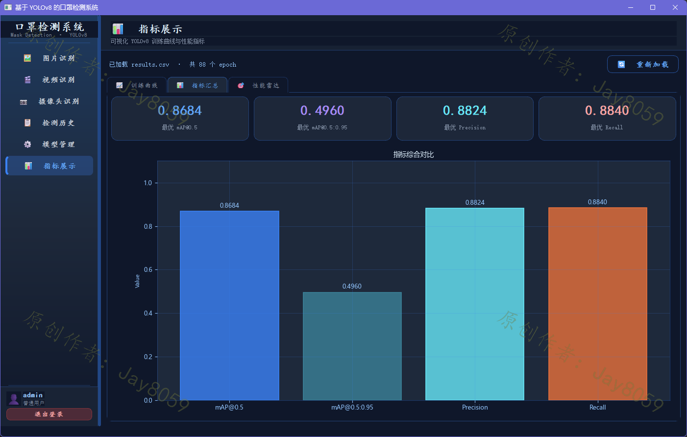 基于 YOLOv8 的口罩佩戴检测系统项目截图2