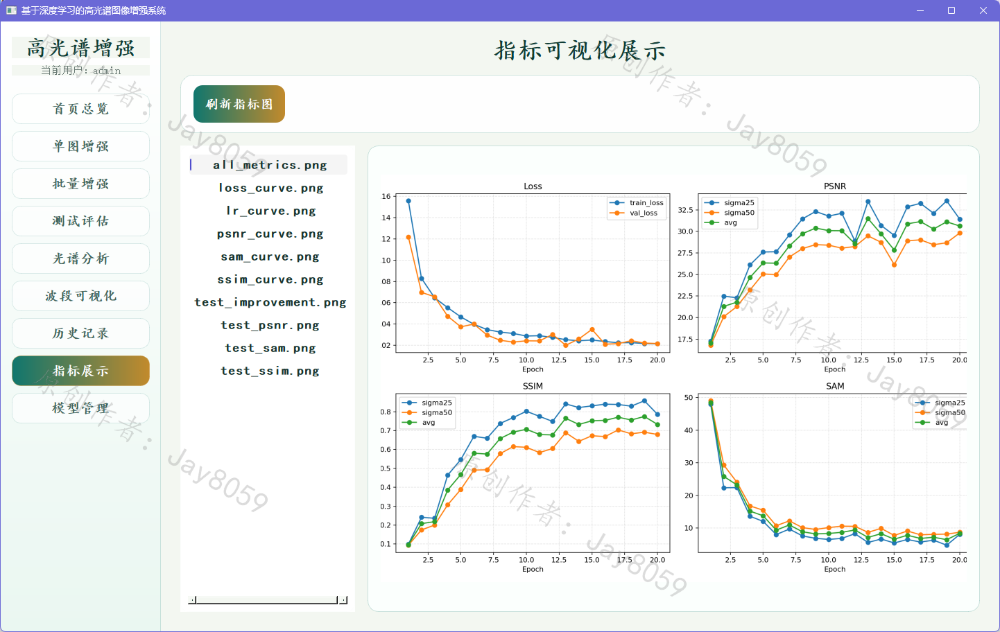 基于深度学习的高光谱图像增强系统项目截图8