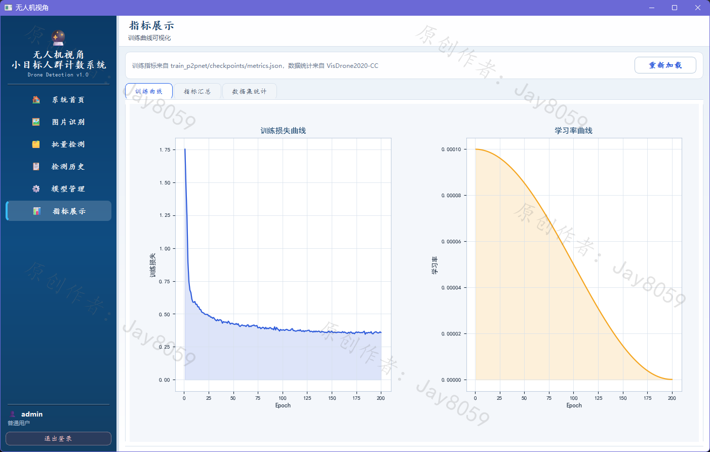 无人机视角下小目标人群计数系统项目截图2