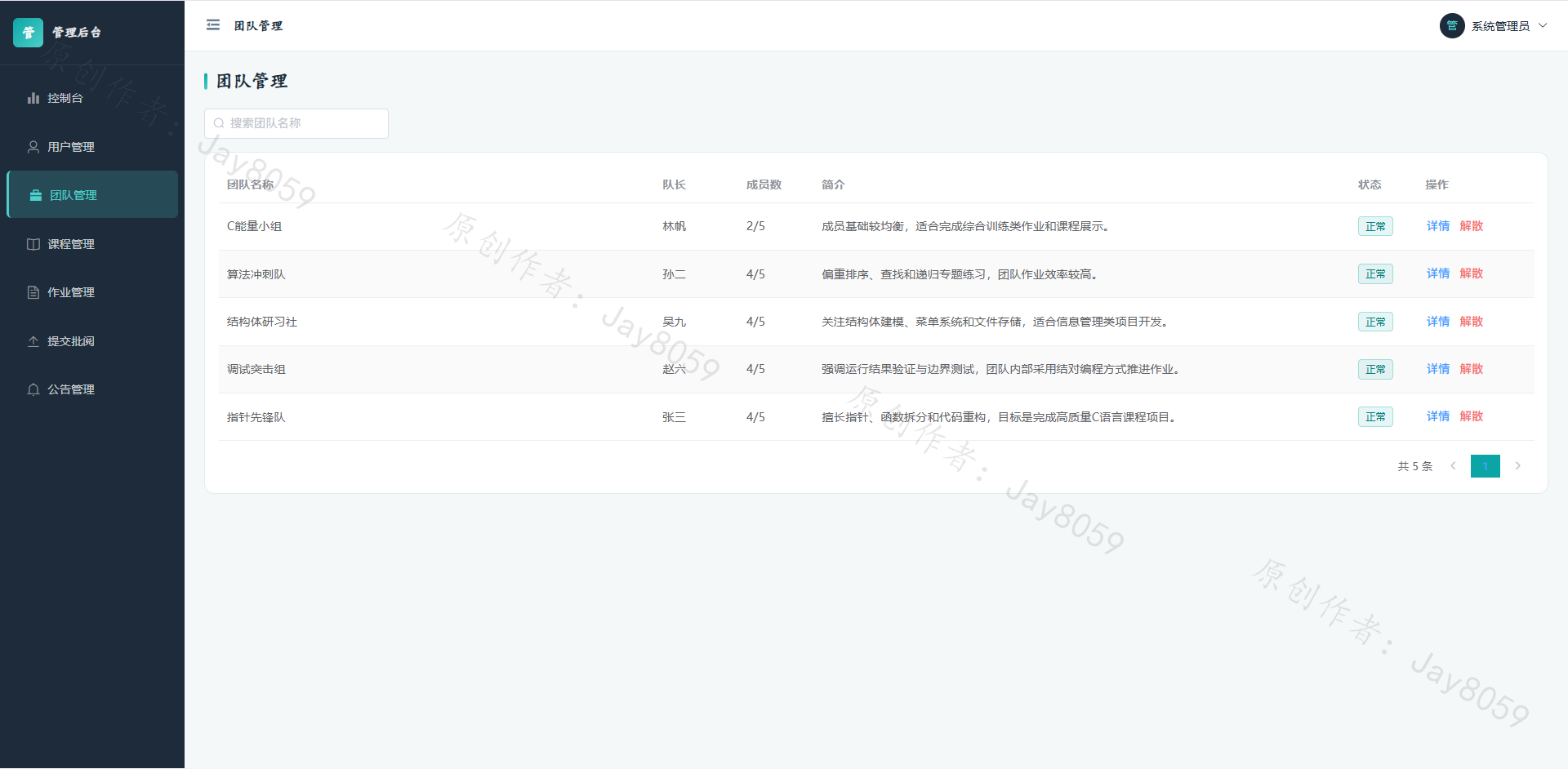 基于SpringBoot的程序教学辅助系统项目截图5