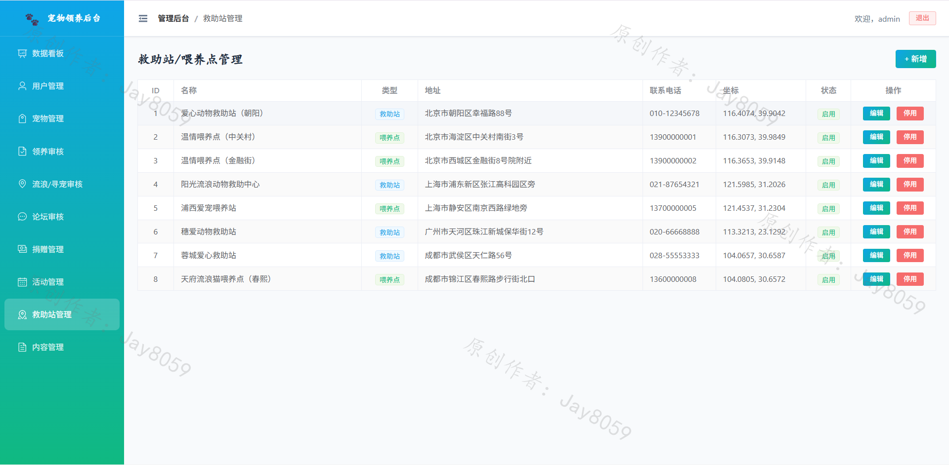 基于fastapi+vue的宠物领养管理系统项目截图8