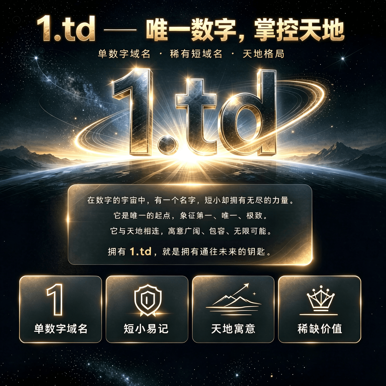 1.td 域名海报