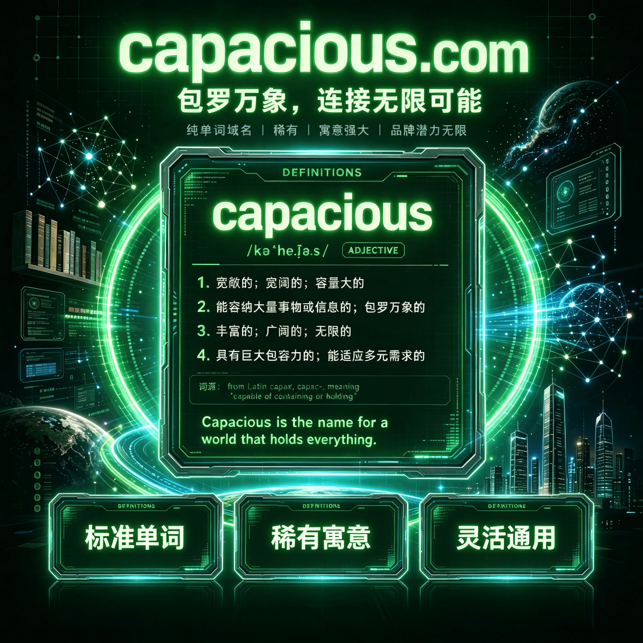 capacious.com域名海报