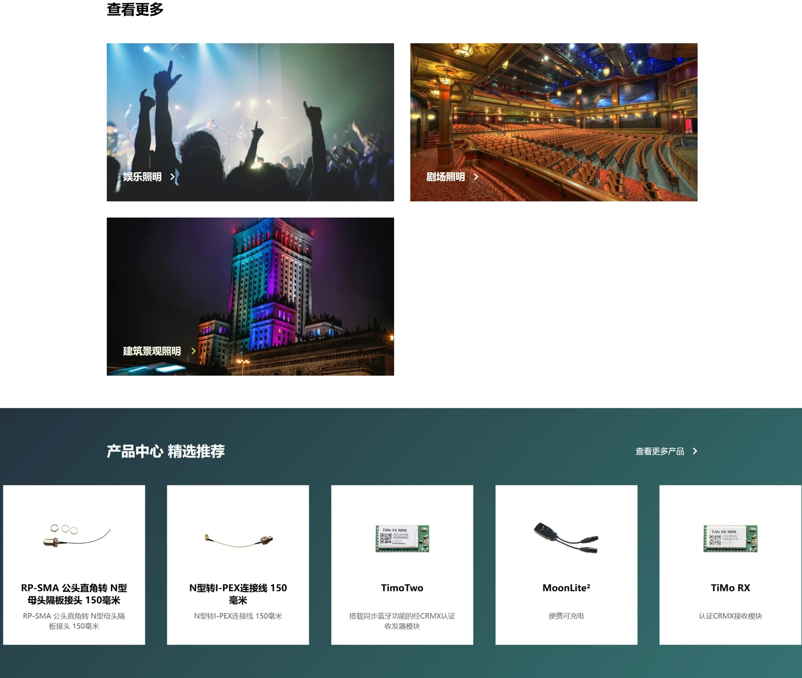 LumenRadio · 应用场景入口与产品推荐